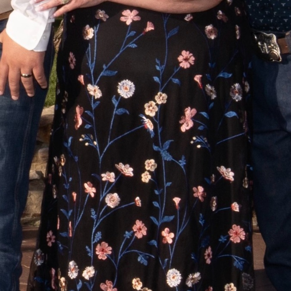 Kiyonna Black Floral Maxi Dress - Picture 9 of 9